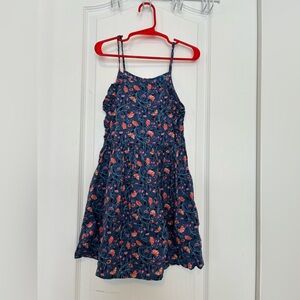 Old Navy Blue and Pink Floral Girl Dress